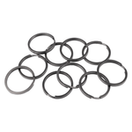 Casa si Gradina - Decoratiuni - Obiecte decorative - Accesorii decorative - Set 10 inele metalice pentru chei, diametru 30 mm, Negru - Infinity.ro