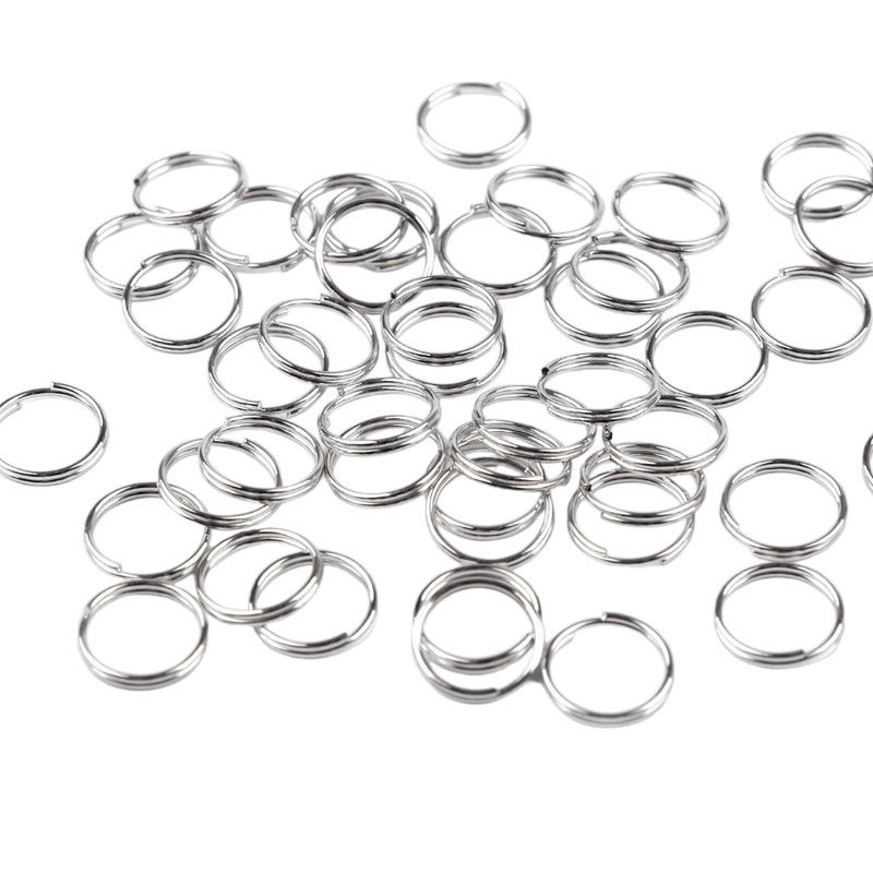 Casa si Gradina - Decoratiuni - Obiecte decorative - Accesorii decorative - Set 110 inele metalice de conectare Crisalida, diametru 10 mm, Argintiu - Infinity.ro