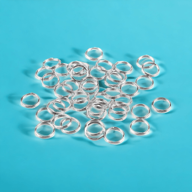 Casa si Gradina - Decoratiuni - Obiecte decorative - Accesorii decorative - Set 110 inele metalice de conectare Crisalida, diametru 10 mm, Argintiu - Infinity.ro