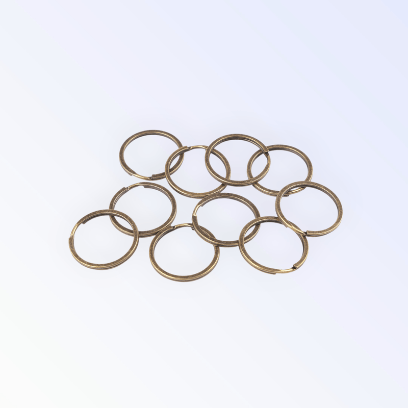 Casa si Gradina - Decoratiuni - Obiecte decorative - Accesorii decorative - Set 10 inele metalice pentru chei, diametru 30 mm, Vintage - Infinity.ro