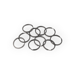 Casa si Gradina - Decoratiuni - Obiecte decorative - Accesorii decorative - Set 10 inele metalice pentru chei, diametru 30 mm, Negru - Infinity.ro