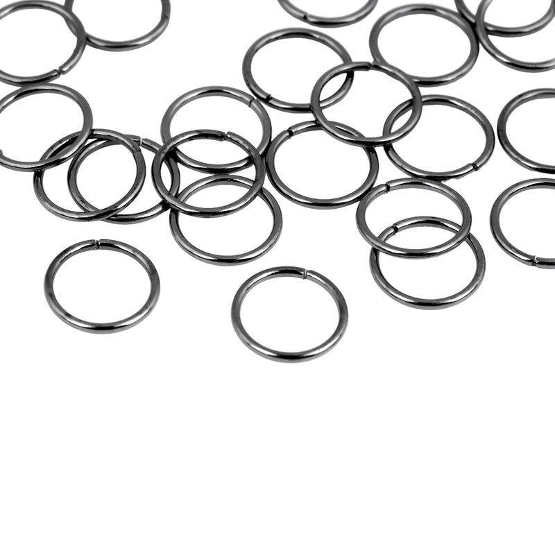 Casa si Gradina - Decoratiuni - Obiecte decorative - Accesorii decorative - Set 50 inele metalice de conectare, diametru 12 mm, Negru - Infinity.ro