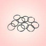 Casa si Gradina - Decoratiuni - Obiecte decorative - Accesorii decorative - Set 10 inele metalice pentru chei, diametru 30 mm, Negru - Infinity.ro