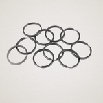 Casa si Gradina - Decoratiuni - Obiecte decorative - Accesorii decorative - Set 10 inele metalice pentru chei, diametru 30 mm, Negru - Infinity.ro