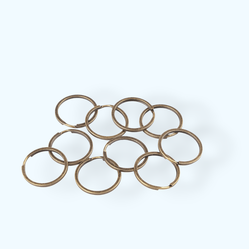 Casa si Gradina - Decoratiuni - Obiecte decorative - Accesorii decorative - Set 10 inele metalice pentru chei, diametru 30 mm, Vintage - Infinity.ro