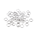 Casa si Gradina - Decoratiuni - Obiecte decorative - Accesorii decorative - Set 110 inele metalice de conectare Crisalida, diametru 10 mm, Argintiu - Infinity.ro