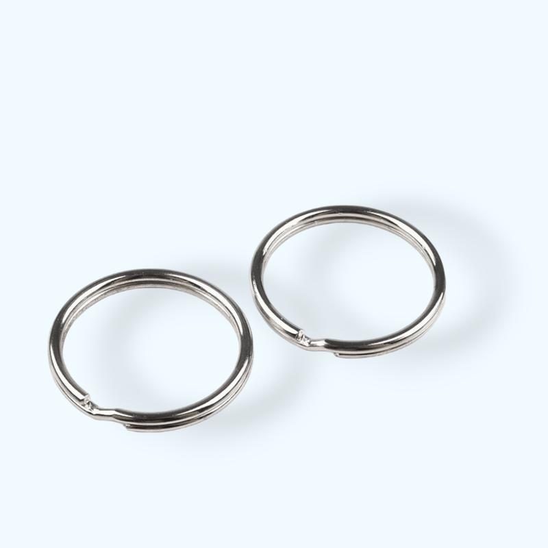 Casa si Gradina - Decoratiuni - Obiecte decorative - Accesorii decorative - Set 10 inele metalice pentru chei, diametru 28 mm, Argintiu - Infinity.ro
