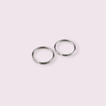 Casa si Gradina - Decoratiuni - Obiecte decorative - Accesorii decorative - Set 10 inele metalice pentru chei, diametru 28 mm, Argintiu - Infinity.ro