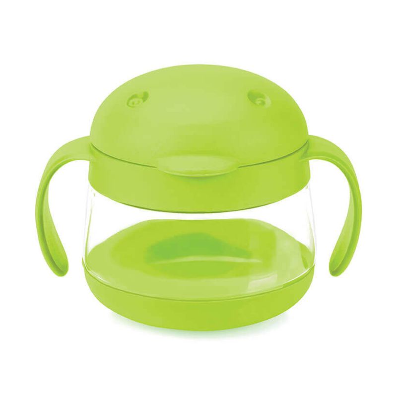 Jucarii, Copii si Bebe - Hrana si alaptare - Biberoane, suzete si accesorii hranire - Articole hranire bebelusi - Set cani pentru gustare Ubbi roz si verde - Infinity.ro