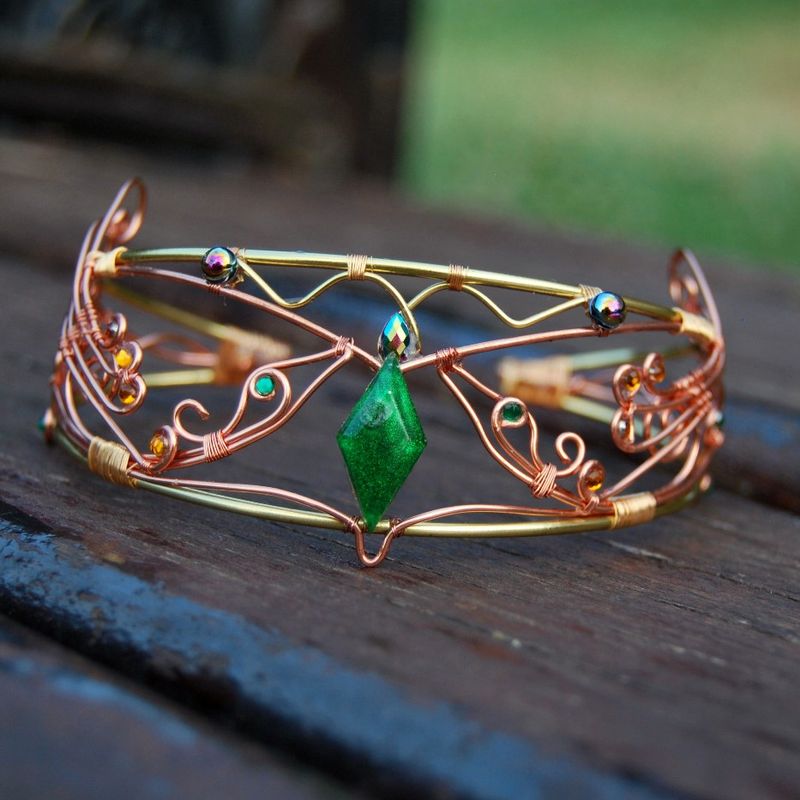 Fashion, accesorii si bijuterii - Femei - Bijuterii femei - Bratari femei - Bratara cu pauni, cupru - Infinity.ro
