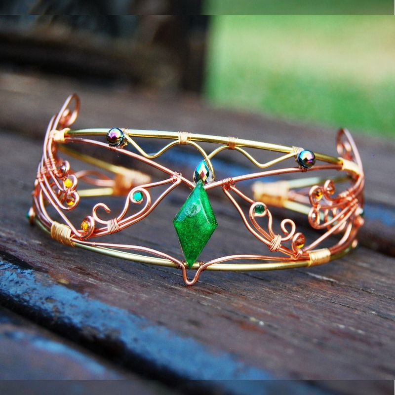 Fashion, accesorii si bijuterii - Femei - Bijuterii femei - Bratari femei - Bratara cu pauni, cupru - Infinity.ro