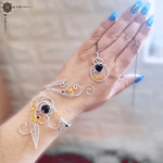 Fashion, accesorii si bijuterii - Femei - Bijuterii femei - Bratari femei - Set bijuterii: bratara si pandantiv, cristale swarovski - Infinity.ro