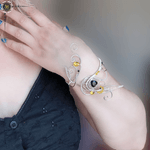 Fashion, accesorii si bijuterii - Femei - Bijuterii femei - Bratari femei - Set bijuterii: bratara si pandantiv, cristale swarovski - Infinity.ro