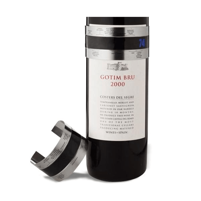 Casa si Gradina - Bucatarie si vesela - Ustensile bucatarie - Termometre bucatarie - Termometru Digital pentru Sticla de Vin Gradatie 4 - 24 °C Inox G Glixicom® - Infinity.ro