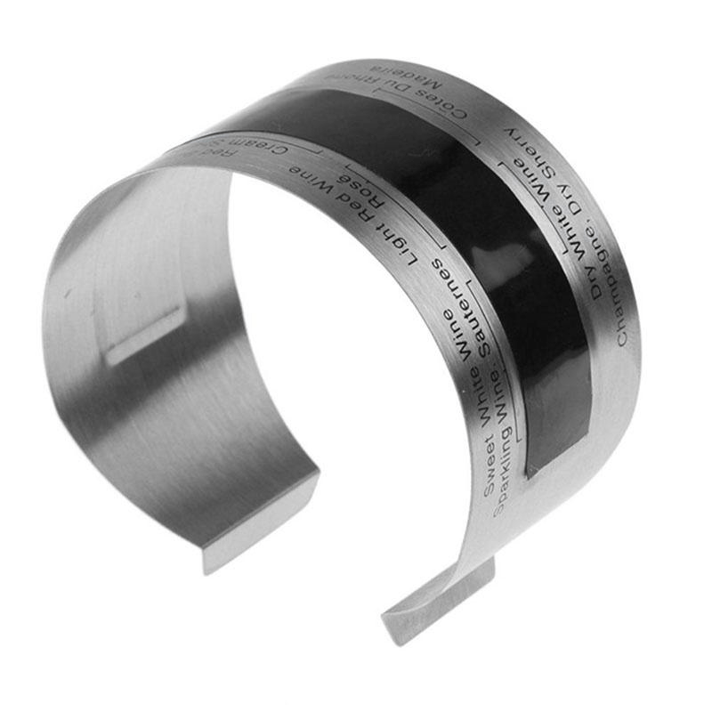 Casa si Gradina - Bucatarie si vesela - Ustensile bucatarie - Termometre bucatarie - Termometru Digital pentru Sticla de Vin Gradatie 4 - 24 °C Inox G Glixicom® - Infinity.ro