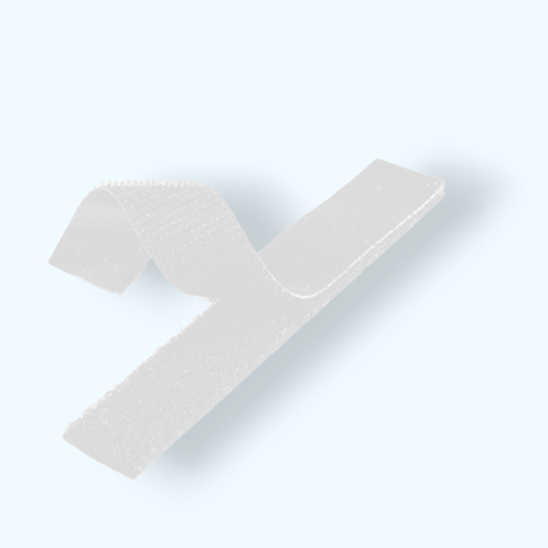 Casa si Gradina - Decoratiuni - DIY - Articole mercerie - Banda velcro Crisalida, arici complet puf si scai 2 x 20 cm, Alb - Infinity.ro