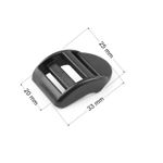 Casa si Gradina - Decoratiuni - DIY - Articole mercerie - Catarama din plastic pentru ajustare Crisalida, 25 x 33 mm, Negru - Infinity.ro