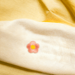 Casa si Gradina - Decoratiuni - DIY - Articole mercerie - Aplicatie termoadeziva brodata, 30 mm floare Piersica - Infinity.ro