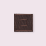 Casa si Gradina - Decoratiuni - DIY - Articole mercerie - Petic termoadeziv patrat Crisalida, 33 x 33 mm, Maro - Infinity.ro