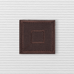 Casa si Gradina - Decoratiuni - DIY - Articole mercerie - Petic termoadeziv patrat Crisalida, 33 x 33 mm, Maro - Infinity.ro