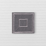 Casa si Gradina - Decoratiuni - DIY - Articole mercerie - Petic termoadeziv patrat Crisalida, 33 x 33 mm, Gri - Infinity.ro