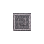 Casa si Gradina - Decoratiuni - DIY - Articole mercerie - Petic termoadeziv patrat Crisalida, 33 x 33 mm, Gri - Infinity.ro