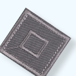 Casa si Gradina - Decoratiuni - DIY - Articole mercerie - Petic termoadeziv patrat Crisalida, 33 x 33 mm, Gri - Infinity.ro