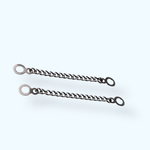 Casa si Gradina - Decoratiuni - DIY - Articole mercerie - Set 2 lanturi metalice decorative pentru confectii 9 cm Negru - Infinity.ro