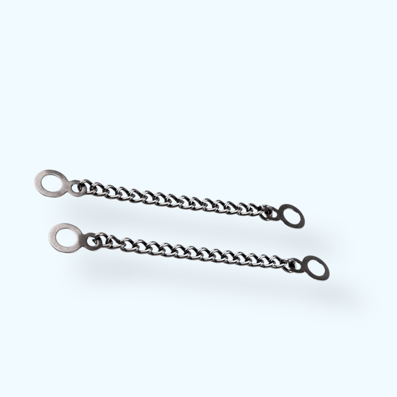 Casa si Gradina - Decoratiuni - DIY - Articole mercerie - Set 2 lanturi metalice decorative pentru confectii 9 cm Negru - Infinity.ro