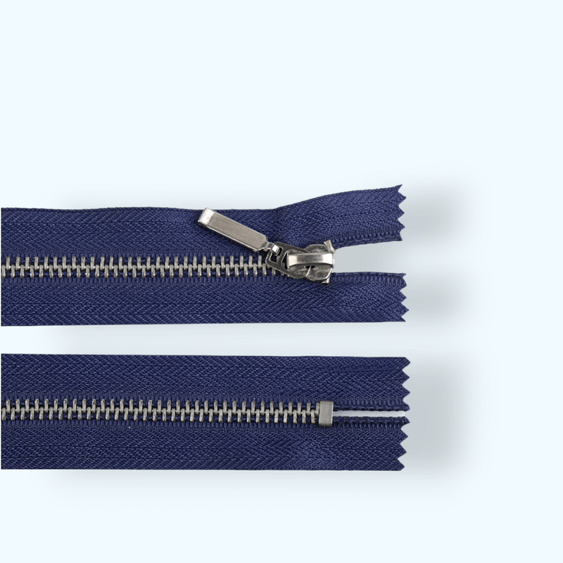 Casa si Gradina - Decoratiuni - DIY - Articole mercerie - Fermoar metalic nedetasabil Jeans, lungime 14 cm, Bleumarin - Infinity.ro