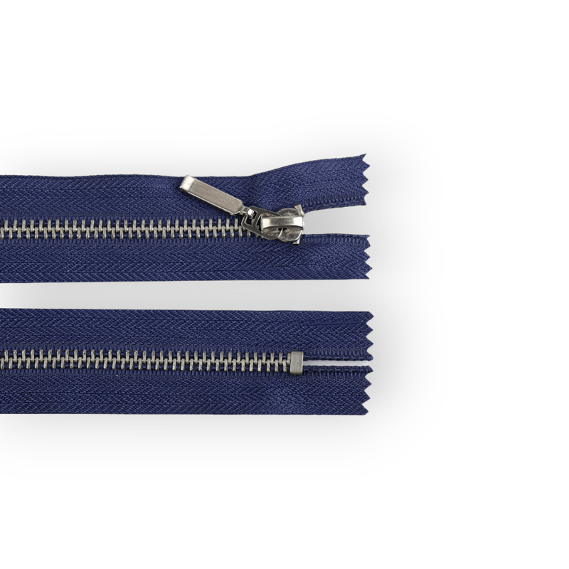 Casa si Gradina - Decoratiuni - DIY - Articole mercerie - Fermoar metalic nedetasabil Jeans, lungime 14 cm, Bleumarin - Infinity.ro