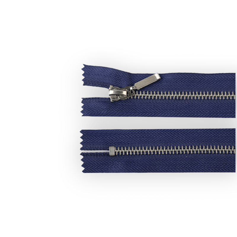 Casa si Gradina - Decoratiuni - DIY - Articole mercerie - Fermoar metalic nedetasabil Jeans, lungime 14 cm, Bleumarin - Infinity.ro