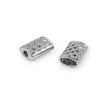 Casa si Gradina - Decoratiuni - DIY - Articole mercerie - Set 2 terminatii metalice pentru snur cu model 3 mm Argintiu - Infinity.ro