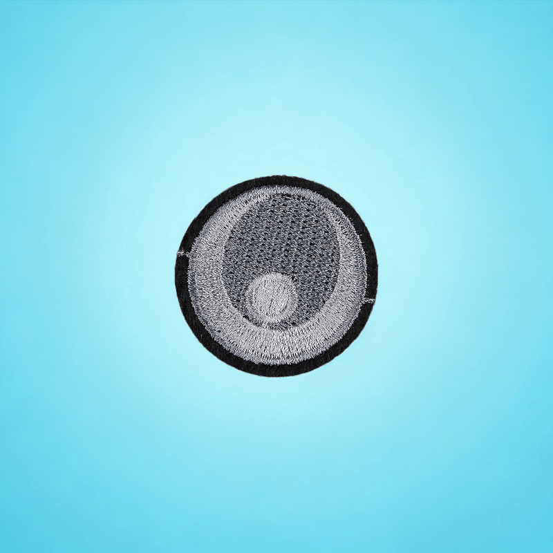 Casa si Gradina - Decoratiuni - DIY - Articole mercerie - Aplicatie termoadeziva brodata Crisalida, 38 mm, Ochi gri - Infinity.ro