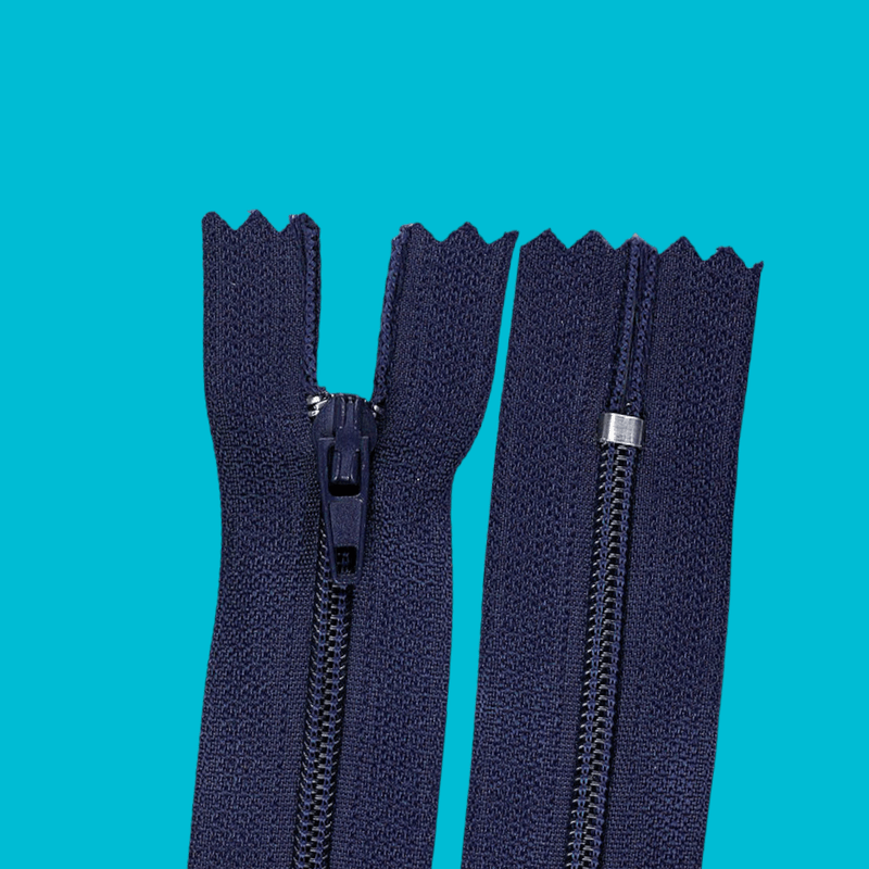 Casa si Gradina - Decoratiuni - DIY - Articole mercerie - Fermoar spiralat nedetasabil Crisalida, lungime 20 cm Bleumarin - Infinity.ro