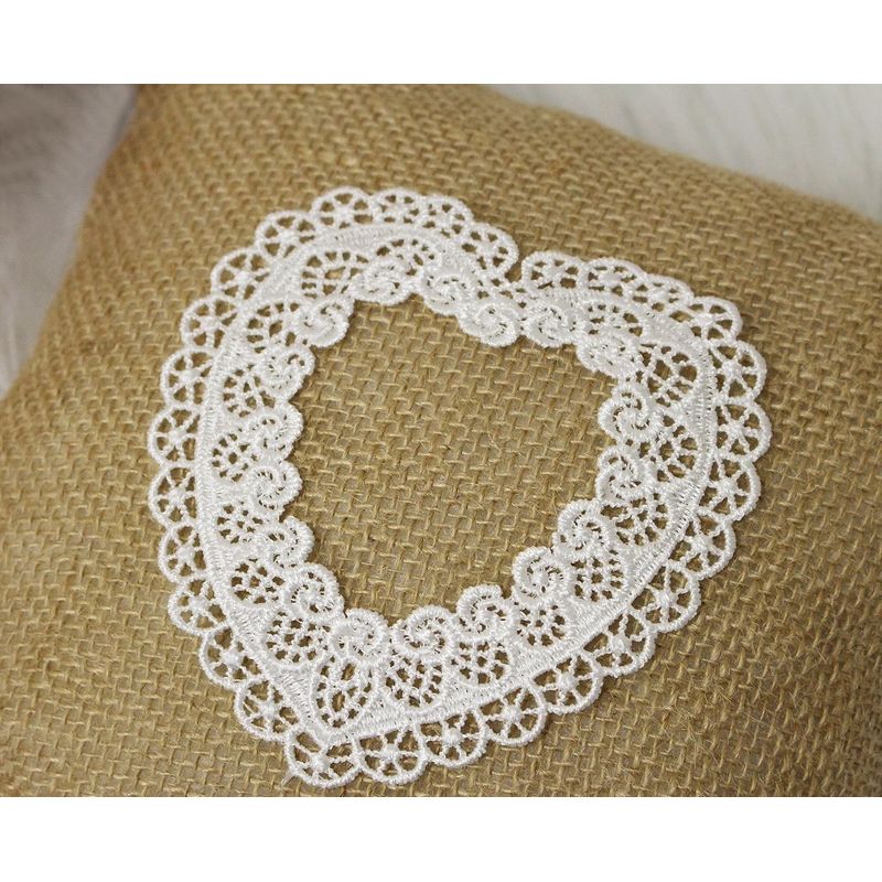 Casa si Gradina - Decoratiuni - DIY - Articole mercerie - Aplicatie crosetata, dimensiuni 10,3 x 10,5 cm, Inima - Infinity.ro