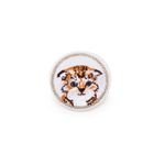 Casa si Gradina - Decoratiuni - DIY - Articole mercerie - Aplicatie textila termoadeziva brodata 4.3 cm Pisica maro - Infinity.ro