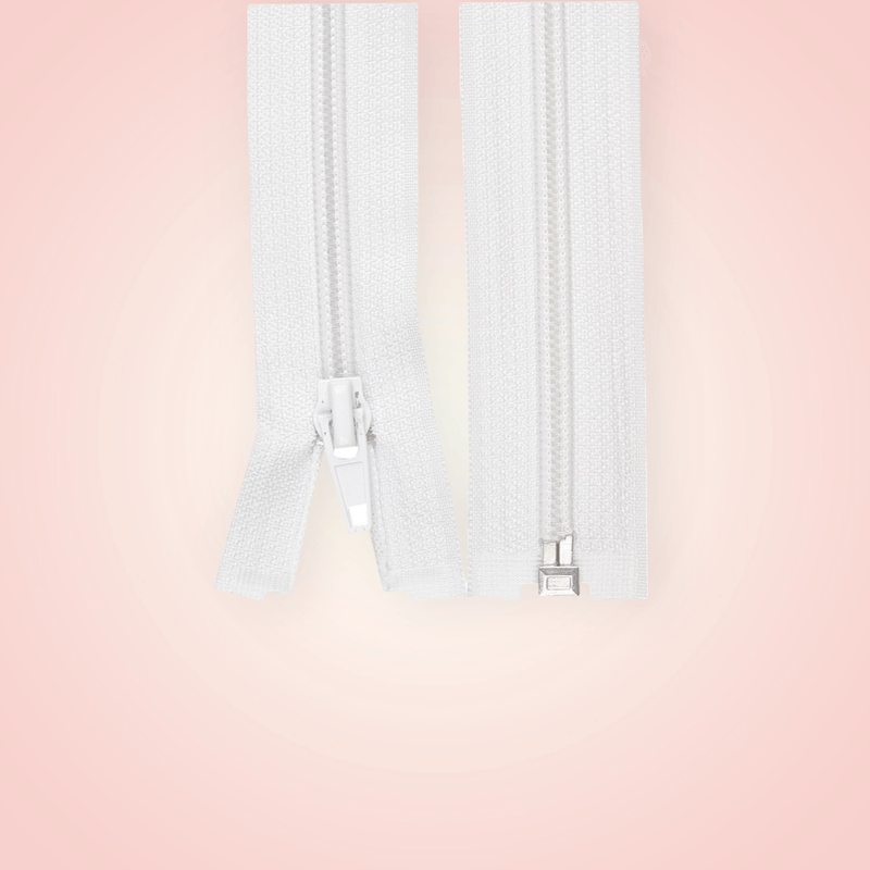 Casa si Gradina - Decoratiuni - DIY - Articole mercerie - Fermoar spiralat detasabil, lungime 30 cm Alb - Infinity.ro