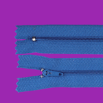 Casa si Gradina - Decoratiuni - DIY - Articole mercerie - Fermoar spiralat nedetasabil Crisalida, lungime 20 cm Albastru - Infinity.ro