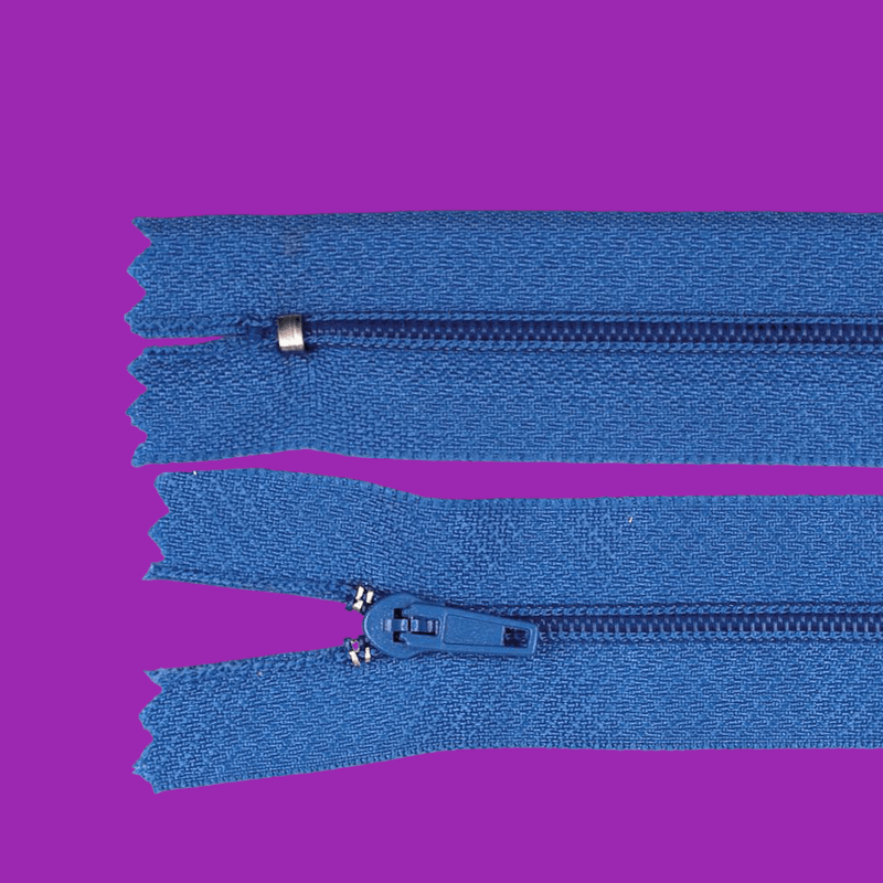 Casa si Gradina - Decoratiuni - DIY - Articole mercerie - Fermoar spiralat nedetasabil Crisalida, lungime 20 cm Albastru - Infinity.ro