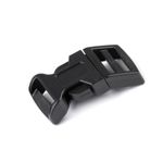 Casa si Gradina - Decoratiuni - DIY - Articole mercerie - Catarama trident curbata din plastic pentru textile, latime 25 mm, dimensiuni 31 x 67 mm Negru - Infinity.ro