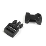 Casa si Gradina - Decoratiuni - DIY - Articole mercerie - Catarama trident curbata din plastic pentru textile, latime 25 mm, dimensiuni 31 x 67 mm Negru - Infinity.ro