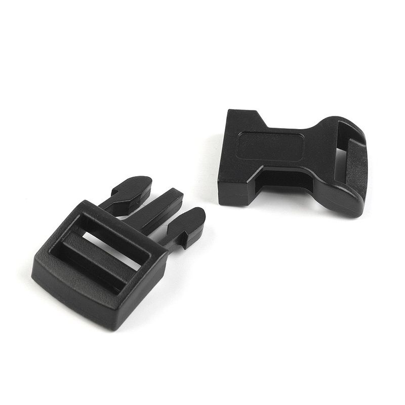 Casa si Gradina - Decoratiuni - DIY - Articole mercerie - Catarama trident curbata din plastic pentru textile, latime 25 mm, dimensiuni 31 x 67 mm Negru - Infinity.ro