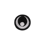 Casa si Gradina - Decoratiuni - DIY - Articole mercerie - Aplicatie termoadeziva brodata Crisalida, 38 mm, Ochi negru - Infinity.ro