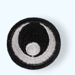 Casa si Gradina - Decoratiuni - DIY - Articole mercerie - Aplicatie termoadeziva brodata Crisalida, 38 mm, Ochi negru - Infinity.ro