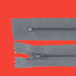 Casa si Gradina - Decoratiuni - DIY - Articole mercerie - Fermoar spiralat nedetasabil Crisalida, lungime 18 cm Gri - Infinity.ro