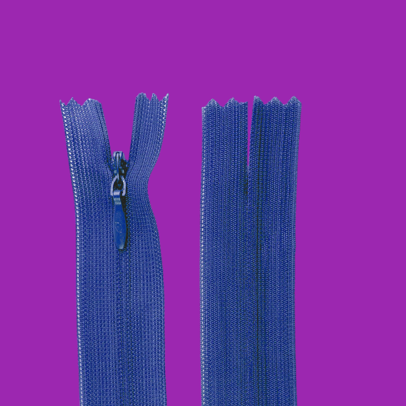 Casa si Gradina - Decoratiuni - DIY - Articole mercerie - Fermoar ascuns nedetasabil Crisalida, lungime 50 cm Albastru safir - Infinity.ro