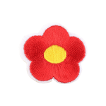 Casa si Gradina - Decoratiuni - DIY - Articole mercerie - Aplicatie termoadeziva brodata, 30 mm floare Rosu - Infinity.ro