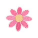 Casa si Gradina - Decoratiuni - DIY - Articole mercerie - Aplicatie termoadeziva brodata Crisalida, 83 mm, floare Roz - Infinity.ro