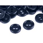 Casa si Gradina - Decoratiuni - DIY - Articole mercerie - Set 20 nasturi plastic pentru camasa, marimea 18, diametru 11,4 mm, Bleumarin - Infinity.ro